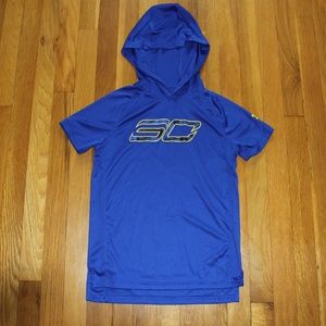 steph curry short sleeve hoodie